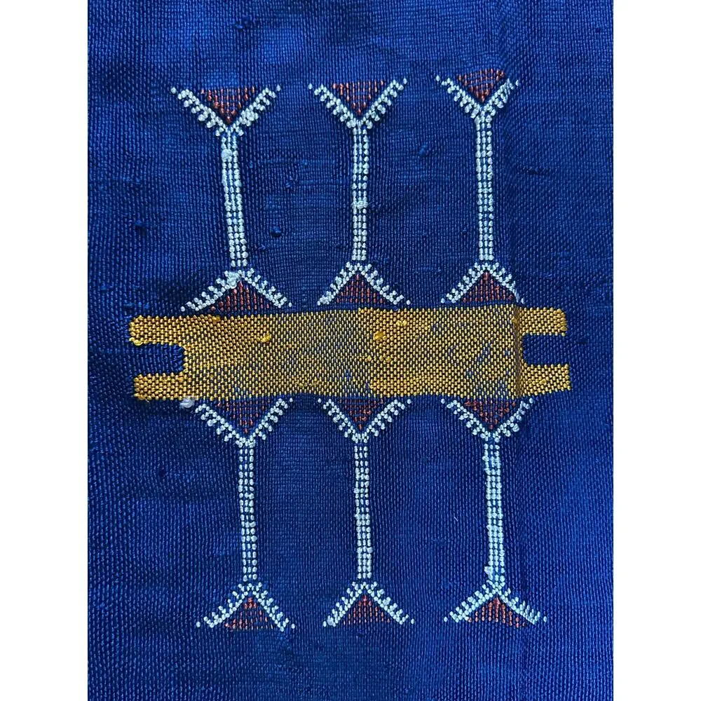 Vintage Moroccan rug kilim Berber Handmade orange yellow red wall tapestry 2x3ft